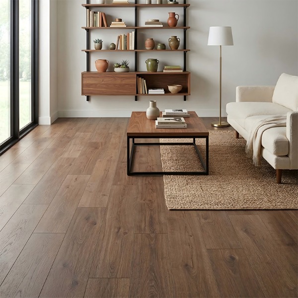 12 mm komerčné laminátové podlahy: Vyvážená voľba pre moderné obytné a svetlé komerčné interiéry